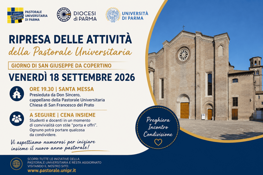 Ripresa delle attività - Venerdì 18 settembre 2026, dalle 19.30
